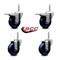 Service Caster 35 Inch Solid Polyurethane Swivel 58 Inch Threaded Stem Caster Set 2 Total Lock Brakes SCC-TSTTL20S3514-SPUS-58212-2-S-2 - alternate 2